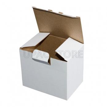 Коробка картонная белая12*8,5*10,5 см