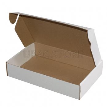 Коробка картонная белая  27*17*5,5 см